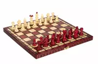 SZACHY PEREŁKA średnia (36x36 cm) kolor wiśniowy